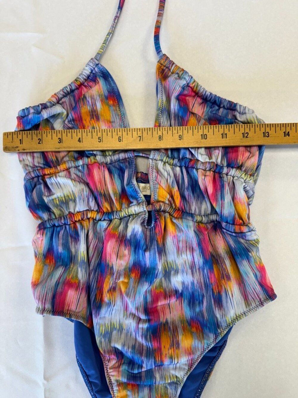 Ramy Brook Ikat Colorful One Piece Swimsuit Size Small S - Picture 11 of 12